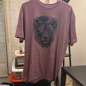 Men's Purple Graphic T-Shirt